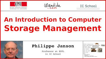 An Introduction to Computer Storage Management | Philippe Janson