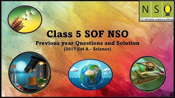 Class 5 NSO 2017 Set A | Previous Year Question Paper Solved