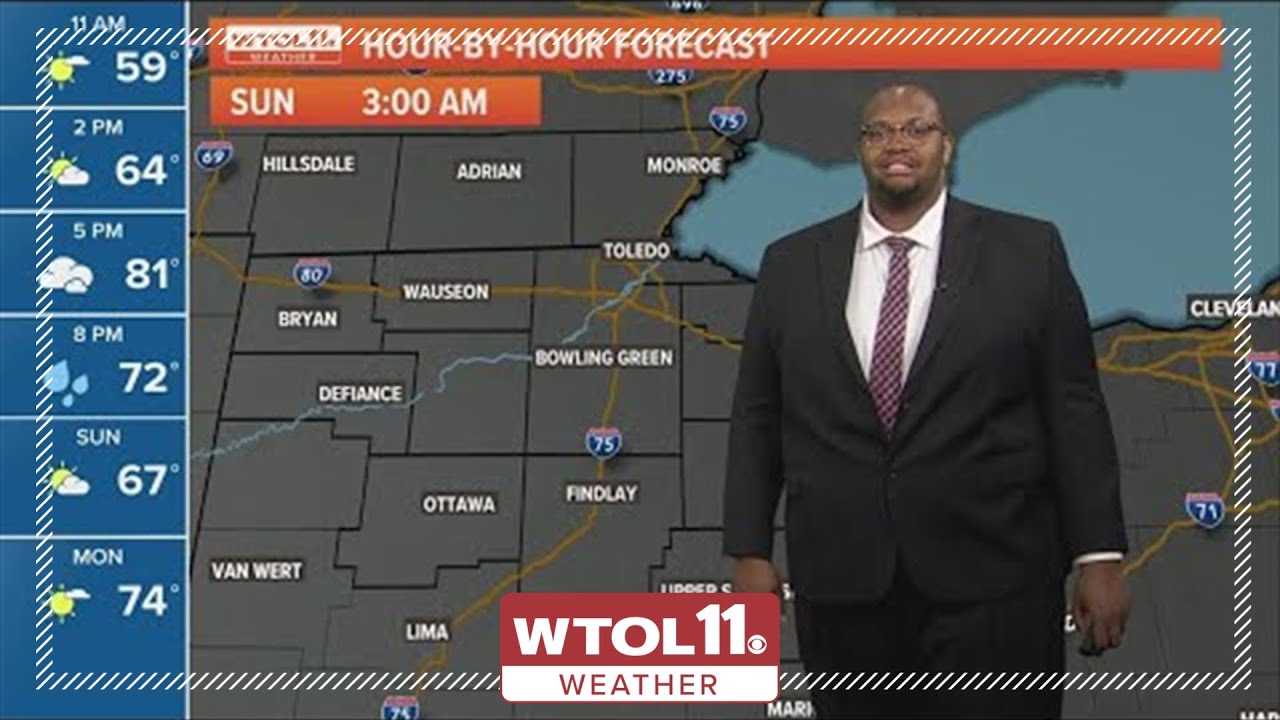 Cooler, dry Saturday followed by a warmer Sunday - YouTube