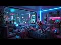Rainy Neon Streets | Futuristic Apartment Vibes for Focus &amp; Relax