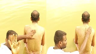ASMR River SAND Back Massage / Sand Treatment Massage ,, screenshot 2