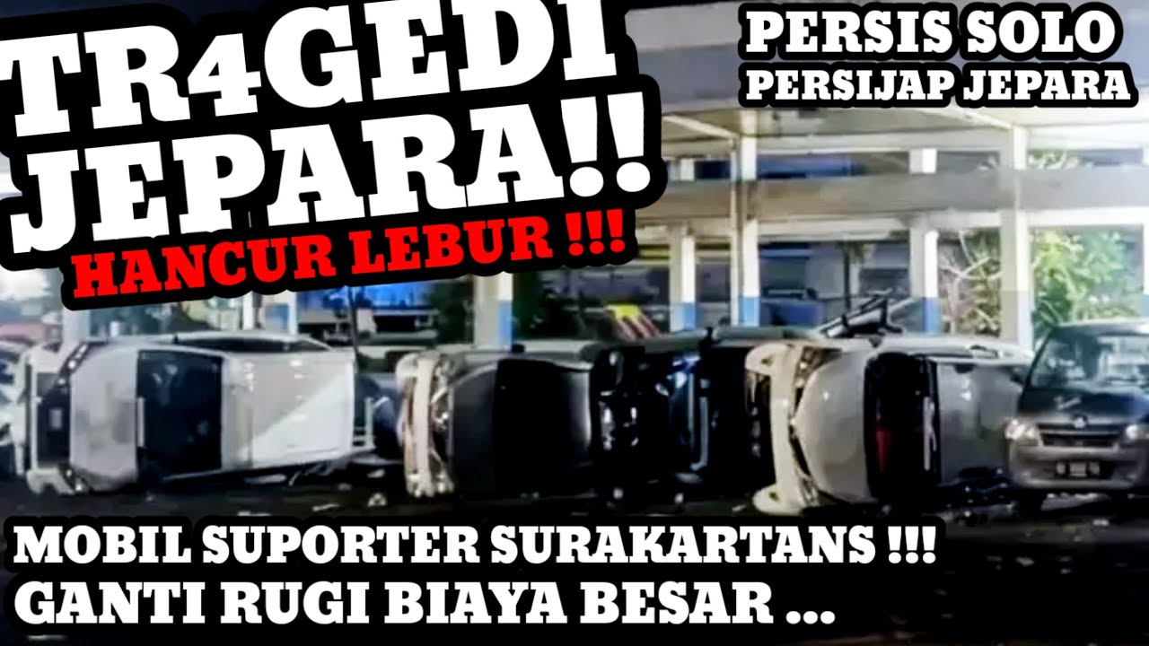 BUS & MOBIL SUPORTER PERSIS SOLO H4NCUR Di JEPARA‼️Derby JATENG NGERi _  Moment SiTUASi AREA JEPARA 