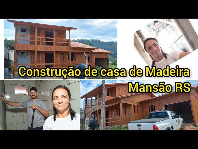 Tutorias de Construção- Casa de 2 andares em madeira decorada por dentro