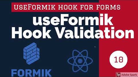 React Formik Using useFormik Hook with Validation #12