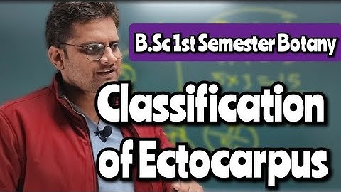 Classification of Ectocarpus! #bedkdian #bsc1stsemester #mjpru #botany