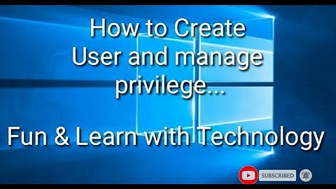 How to Create User Account in Windows 10 | with Local OR Administrator Privilege