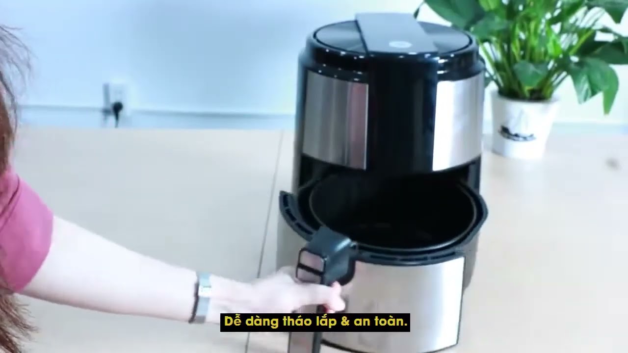 video Nồi chiên không dầu Mishio MK221 5 Lít