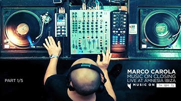 Marco Carola Music On Closing   28/09/12 Live at Amnesia Ibiza   Part 1 of 5