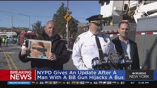 NYPD: MTA bus hijacked by man with fake gun