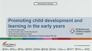 Promoting child development and learning in the child’s early years