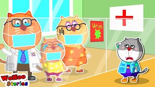 Baby Kat is Not Infected By Virus ⭐️ Funny Animation Cartoon For Kids @KatFamilyChannel