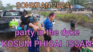 sonkran 2024 party in the dyke rural thailand