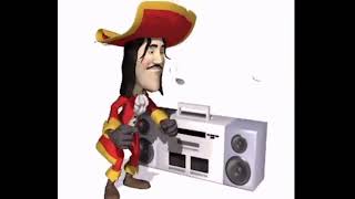 пират танцует под магнитофон