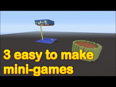 Minecraft - 3 easy to make mini games (part 1) - YouTube