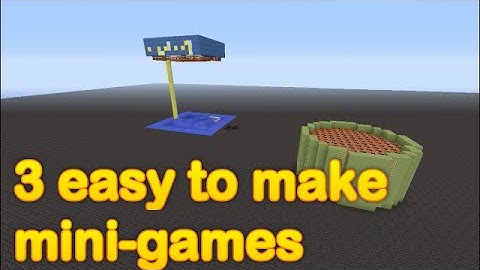 Minecraft - 3 easy to make mini games (part 1)