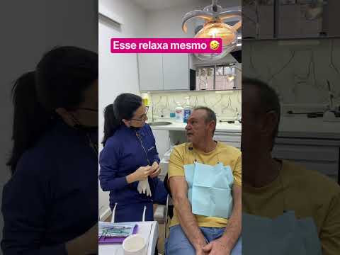 Limpeza de dentista muito relaxante 🤣 #odontologia