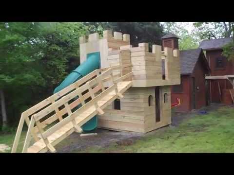 Castle Playhouse Plans &amp; Blueprints - YouTube