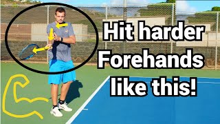 How to hit harder in tennis