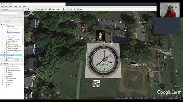 Using google earth to measure angle and distance between two objects