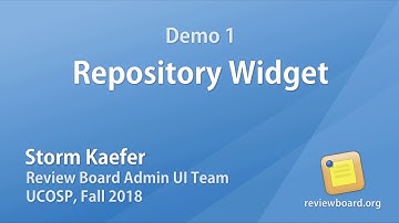 Storm Kaefer - Demo 1: Repository Widget