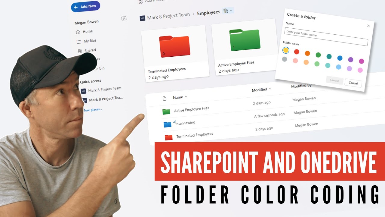 How to Color Code Folders in SharePoint and OneDrive