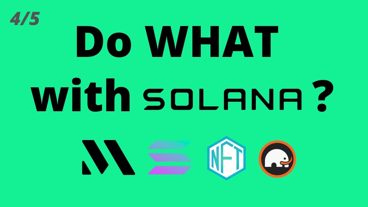 What We Build With The SOLANA Blockchain