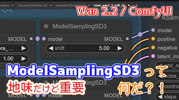 ビデオ生成で使うModelSamplingSD3ノードは何をしているのか？【Wan2.2/ComfyUI】