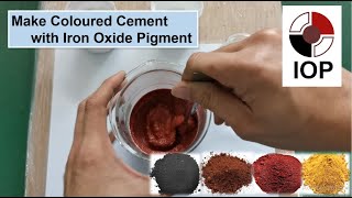 How to Make Color Concrete / Color Cement/ Coloured Cement with Iron Oxide Pigment/Concrete Colorant Resimi