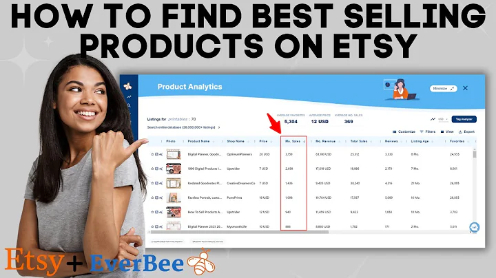 Discover Profitable Products on Etsy with Everbee's Extension