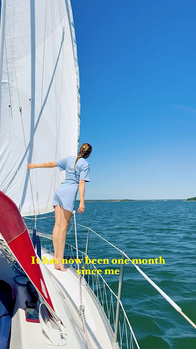 1 month at sea💙 #sailboat #sailing  #sailinglife #boatlife #sailors