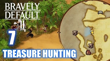 Bravely Default 2 - Treasure Hunting & XP Grinding in Desert Around Savalon Area