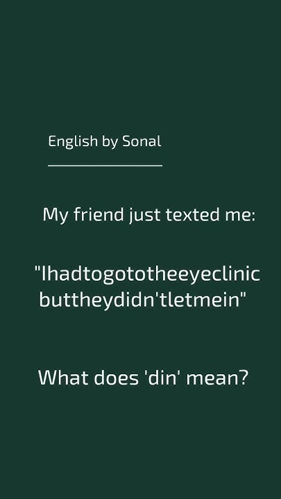 what-does-din-mean-youtube