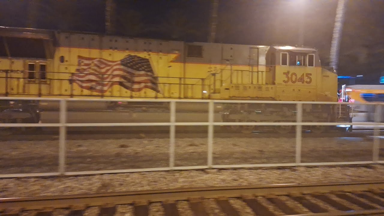 11-21-25! Railfanning Burbank Downtown Station at night!