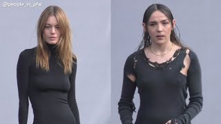 Camille Rowe & Garance Marillier - Balenciaga Fall Winter 2024/2025 fashion show in Paris - 03.03.24