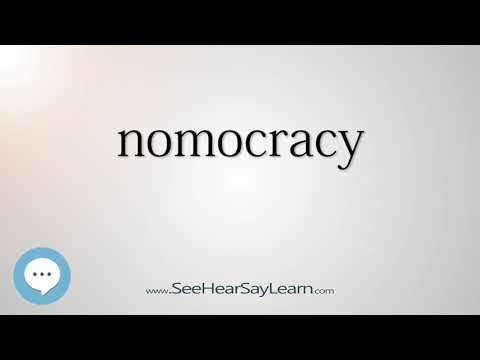 Vídeo: O que você entende por nomocracia?