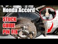 Honda Accord 2.2i-CTDi Rear Brake Pads And Rotors Replacement | Stuck Guide Pin