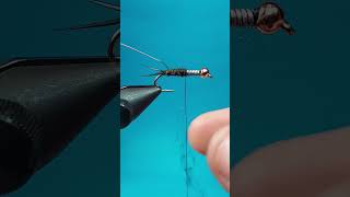 Simple Dark Stonefly Nymph for trout fishing #flytying #flyfishing #fishing
