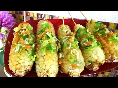 Bắp nướng mỡ hành mẹ đã mưu sinh nuôi con ăn học thành tài, làm BẮP NƯỚNG MỠ HÀNH lò air fryer