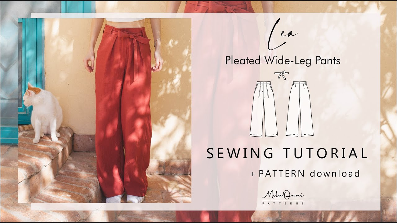 Brandy Wide Pants Sewing Pattern by Dressmaking Amóre