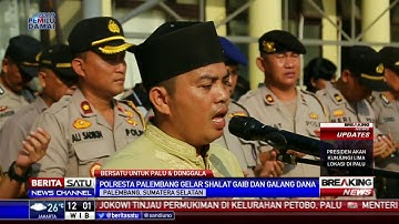 Personel Polresta Palembang Gelar Doa Bersama dan Galang Dana untuk Korban Bencana Sulteng
