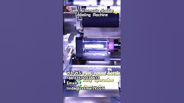 Semi-automatic Bottle Labelling Machine#zxsmart #labelingmachine #bottlelabelingmachine #factory