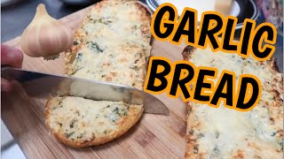 HE MADE YUMMY GARLIC BREAD!!!