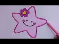 Como dibujar y pintar a Estrella Rosado - How to draw and paint Pink Star