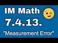 Measurement Error and Proportionality Quiz