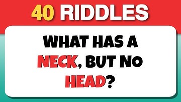 ONLY A GENIUS CAN SOLVE THESE RIDDLES 🧠✅️ 40 Riddle Quiz 🧩