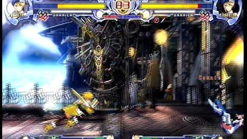 PK Kapow (Yellow Noel) vs. Kinie (White Noel) BlazBlue