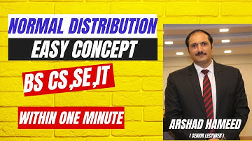 Normal Distribution | Understanding the Bell Curve | ARSHAD HAMEED | TRICK STATS | In Urdu /Hindi
