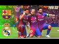 FIFA 22 | Barcelona vs Real Madrid - Uefa Champions League, Gameplay |  hiper gamer