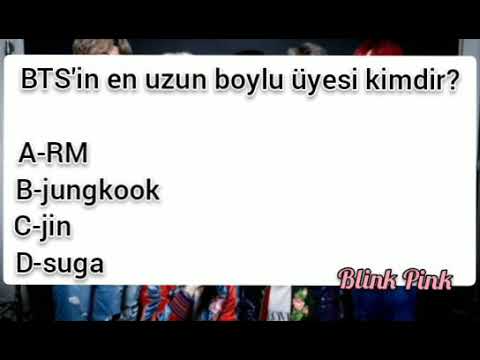 BTS'i ne kadar tanıyorsun testi (kolay)