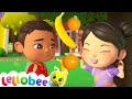 Yummy Funny Fruits! 🍎🍌 Lellobee City Farm | Moonbug Kids - Farm Animals